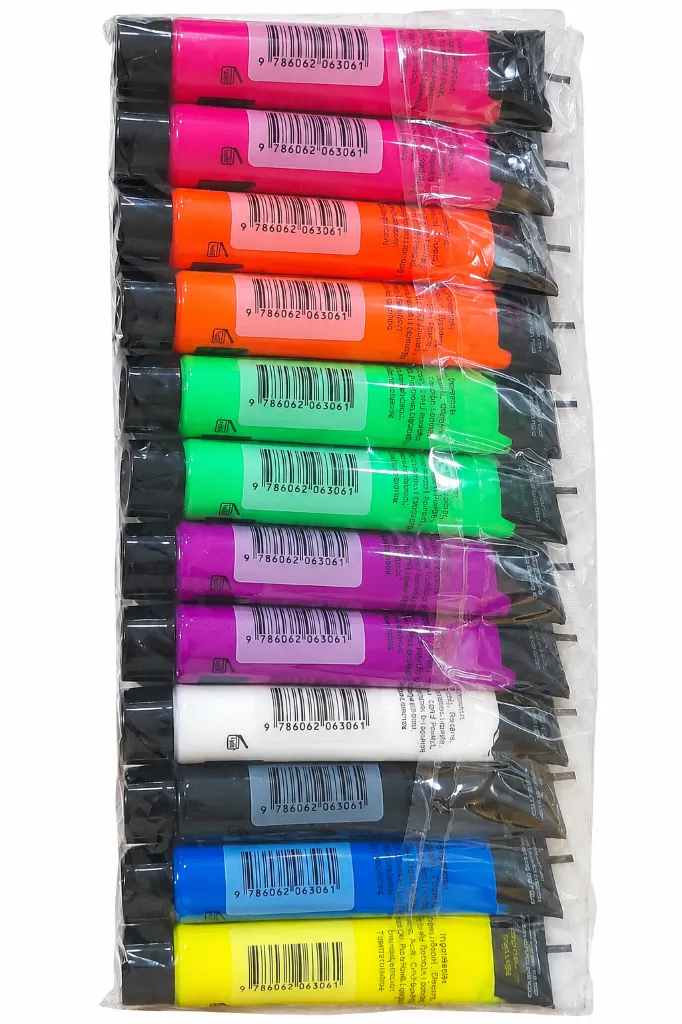 Set de tubos fluorescentes multicolor.webp