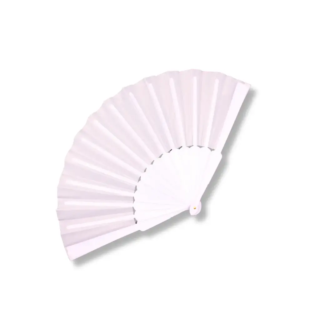 Abanico blanco liviano para uso diario (12 piezas)