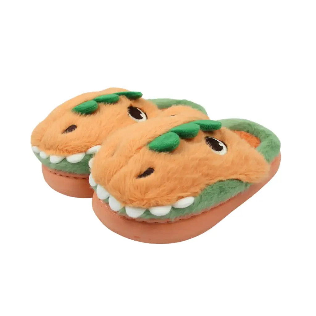 [SLP-11] Pantuflas afelpadas diseño de dinosaurio (3 piezas)