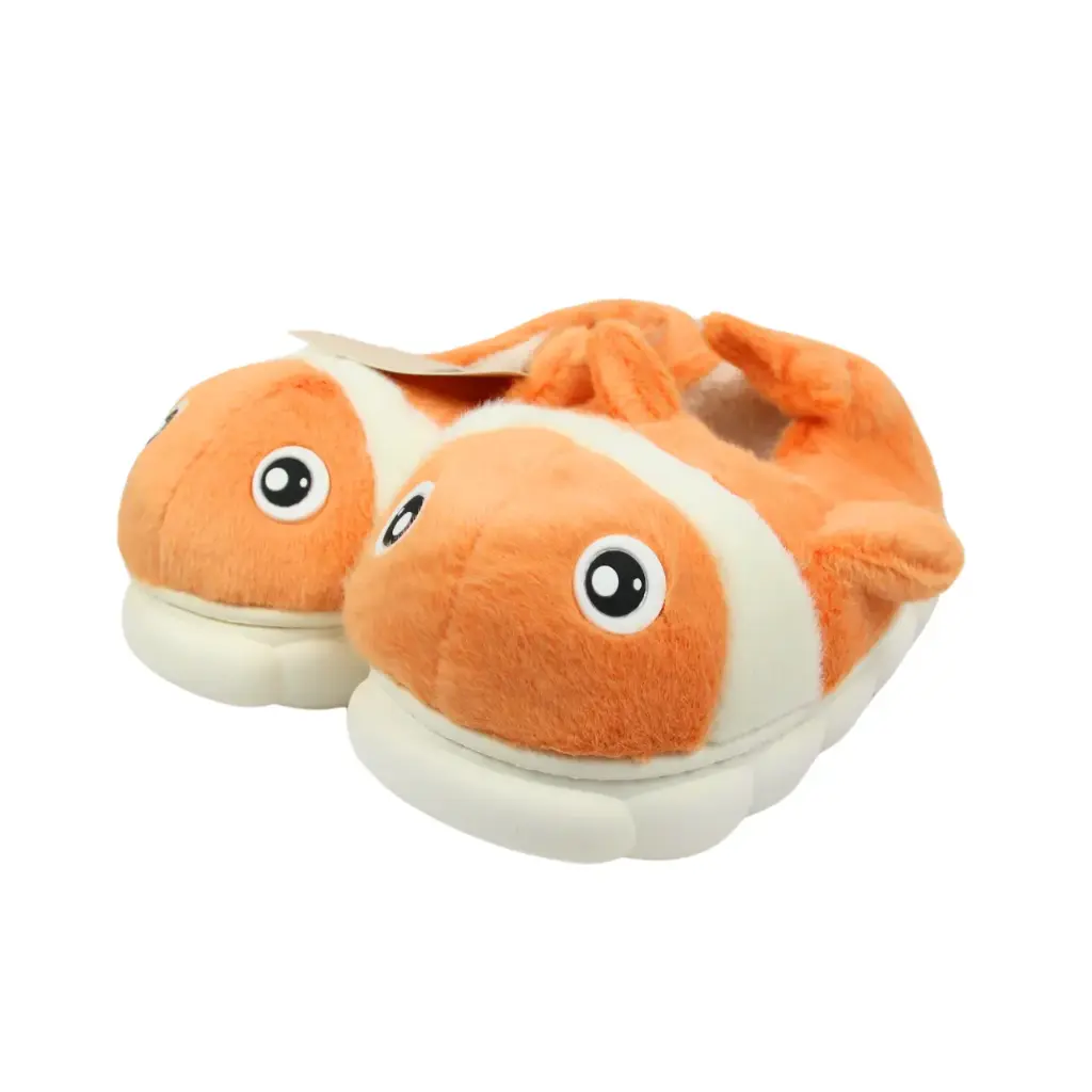 Pantuflas afelpadas diseño de pez (3 piezas)