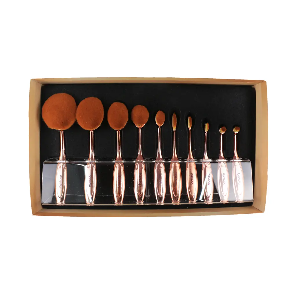 [BRUSH-039] Set de 10 brochas cuchara dorada (1 pieza)