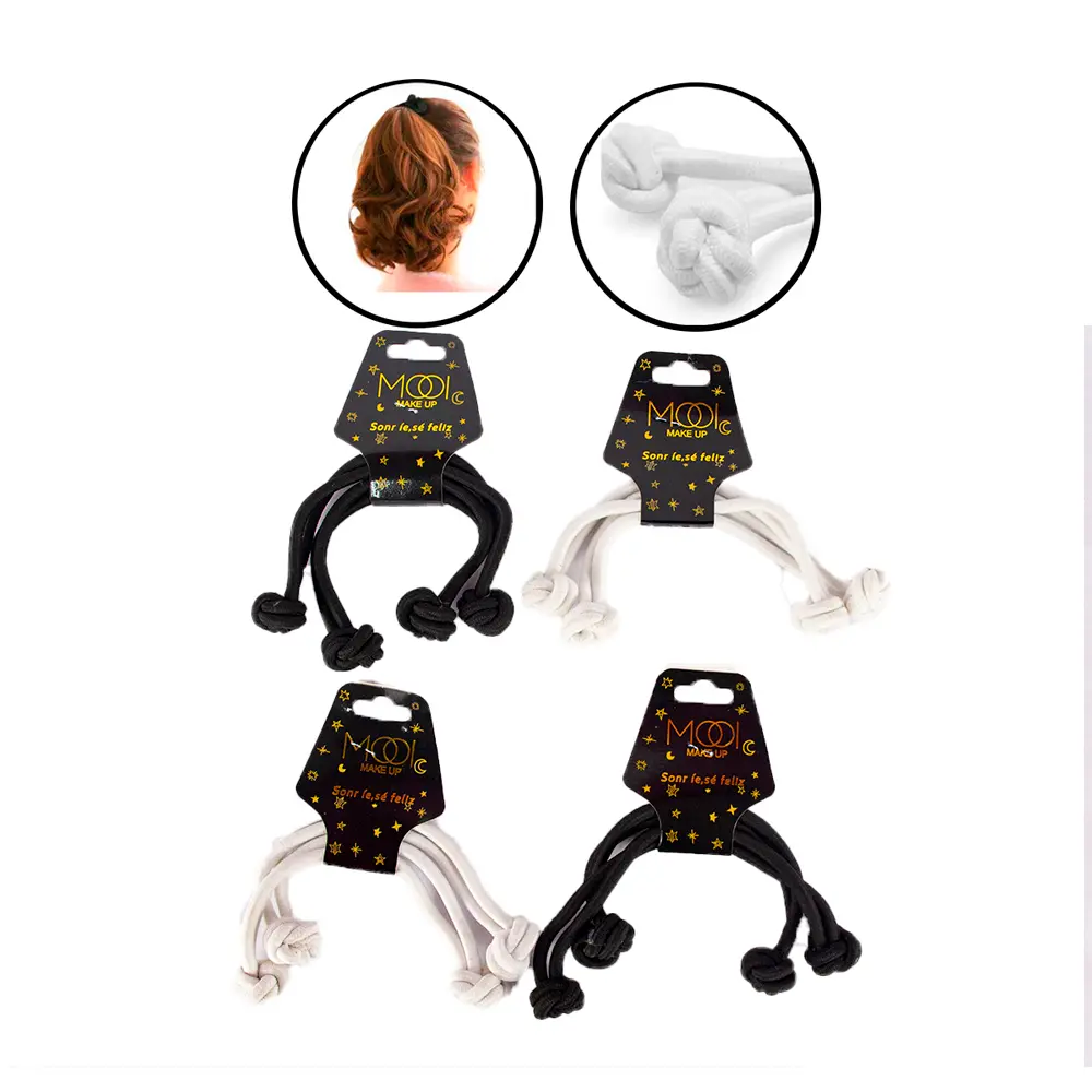 Ligas con nudos flexibles y cómodas (12 piezas)