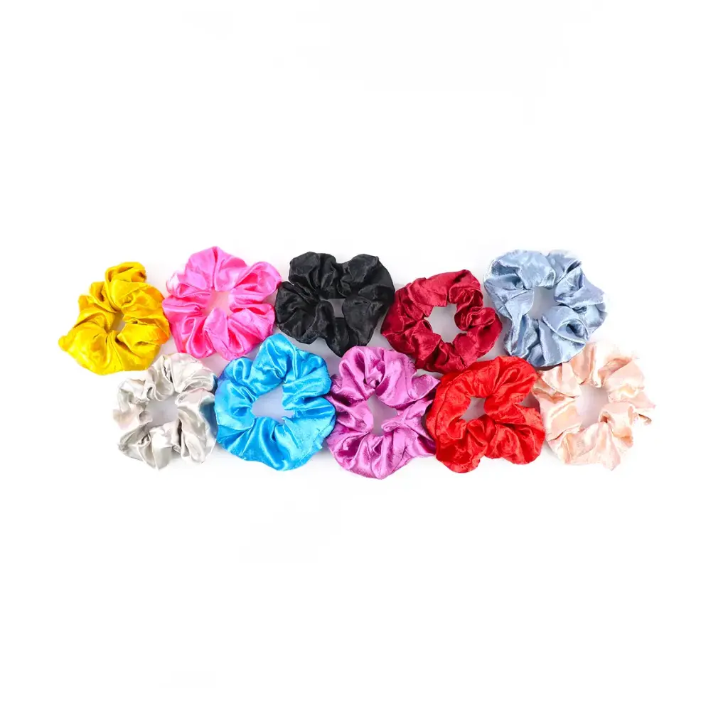 [FABRIC-HB6] Donas satinadas para cabello (12 piezas)