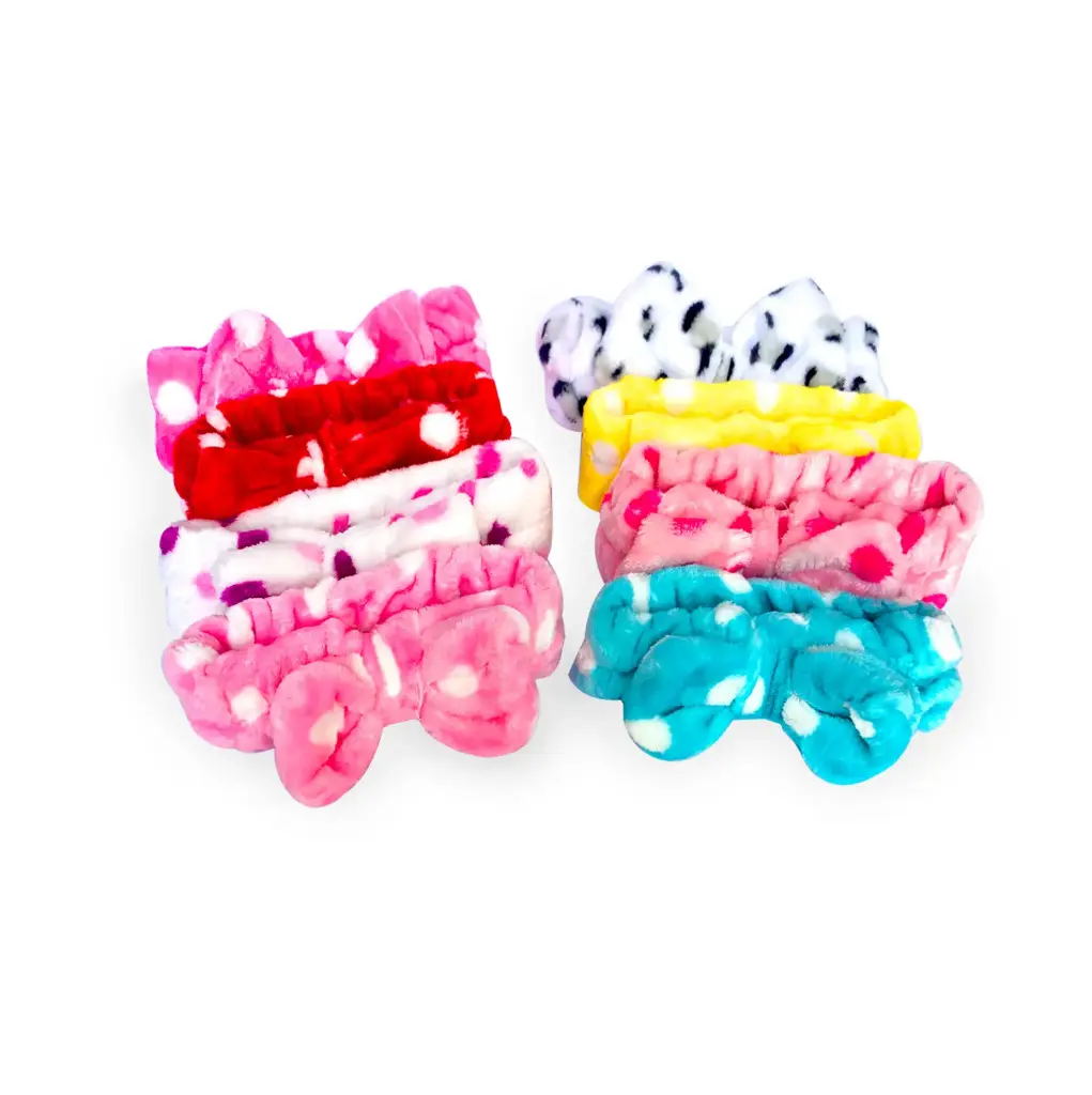 [MMS-FABRIC-HB1] Banda para maquillaje con diseño de punto (20 piezas)