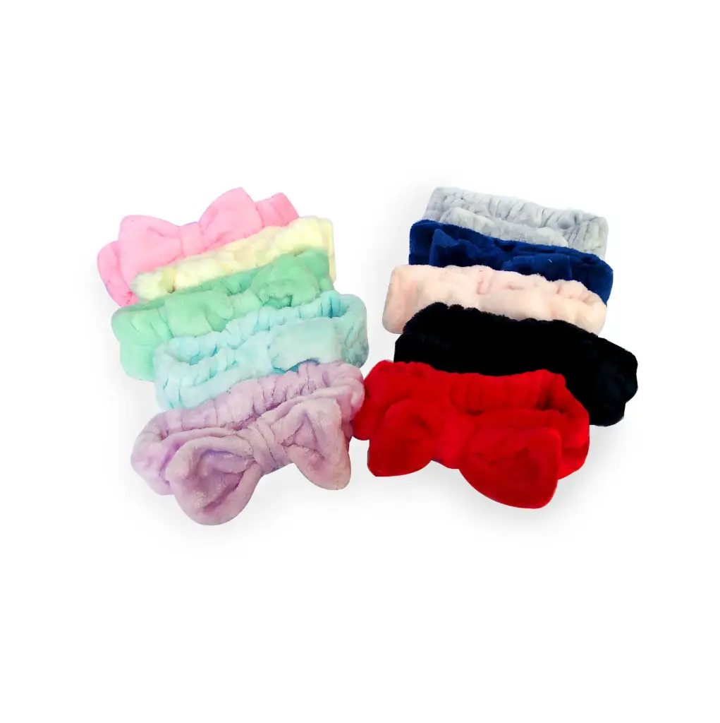Banda para maquillaje lisa y cómoda (20 piezas)