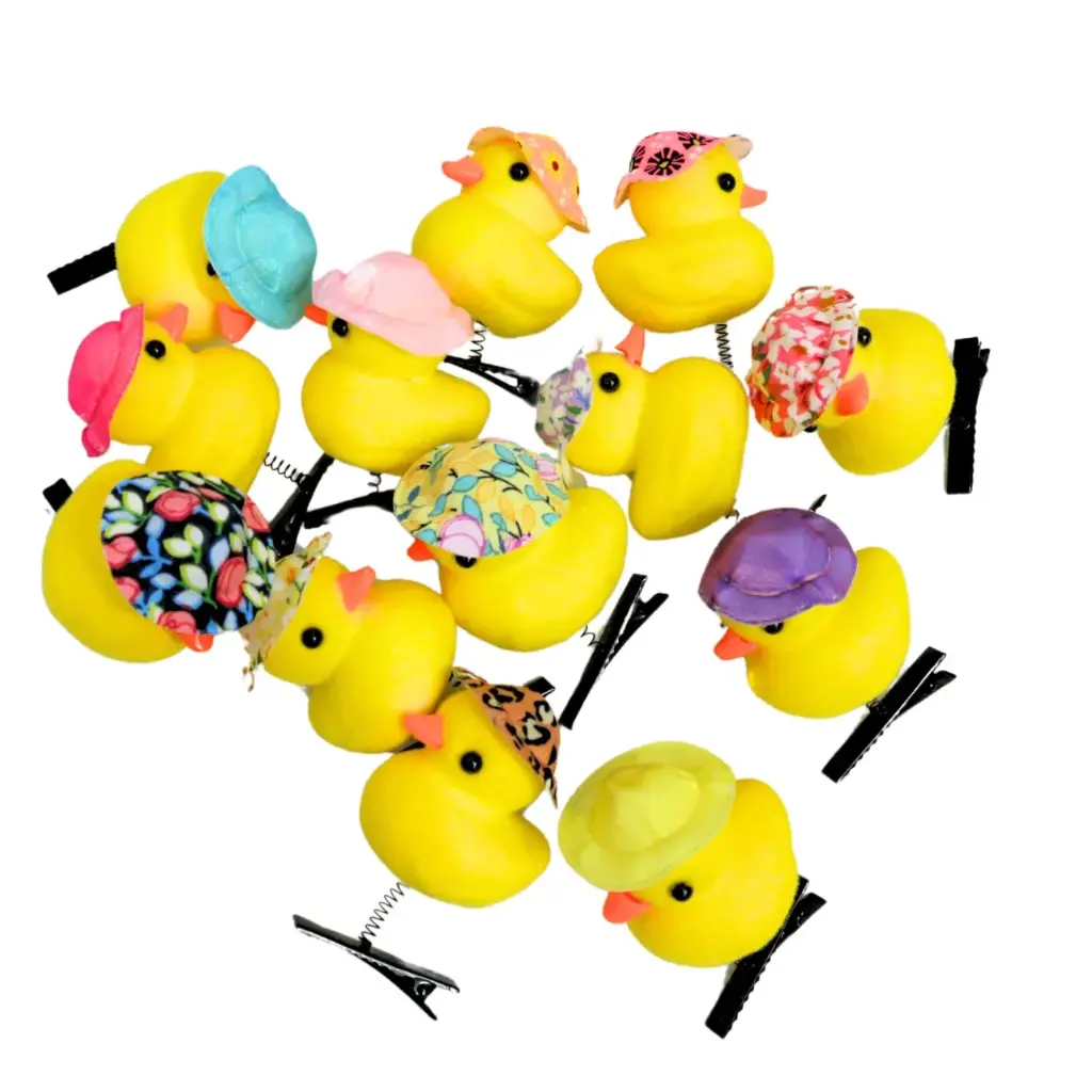 Accesorio para el cabello con diseño de patito, duradero (100 piezas)