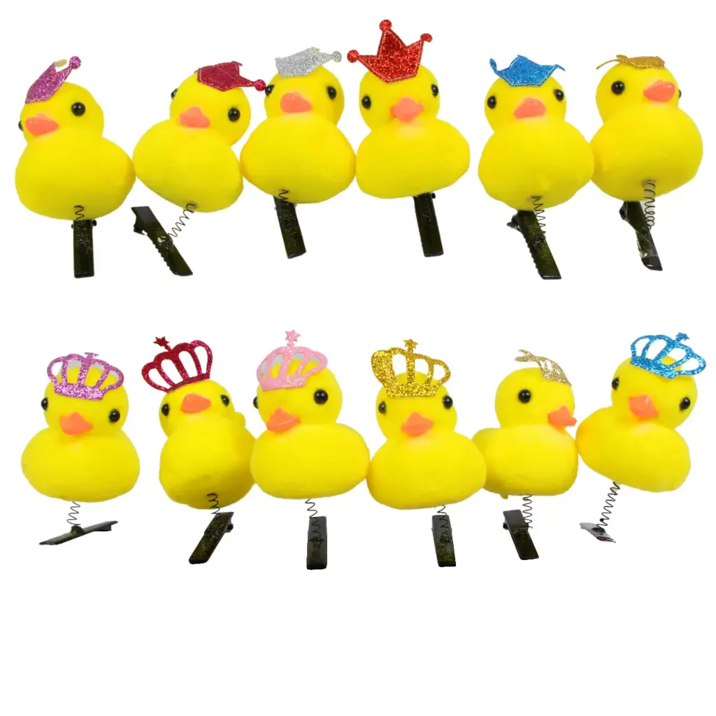 [TOY-501] Accesorio para cabello con motivo de patito, múltiples usos (100 piezas)