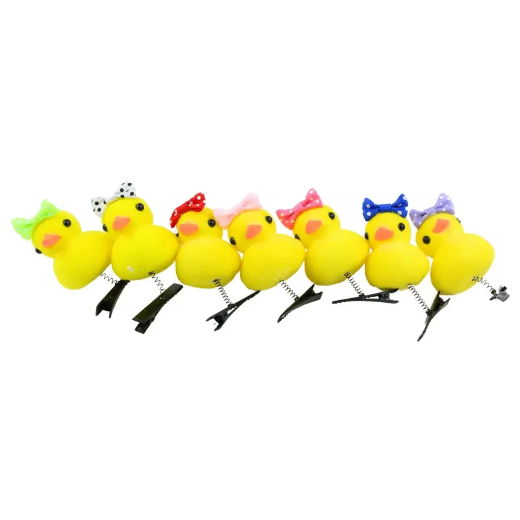 Accesorio para cabello con patito y moño decorativo (100 piezas)