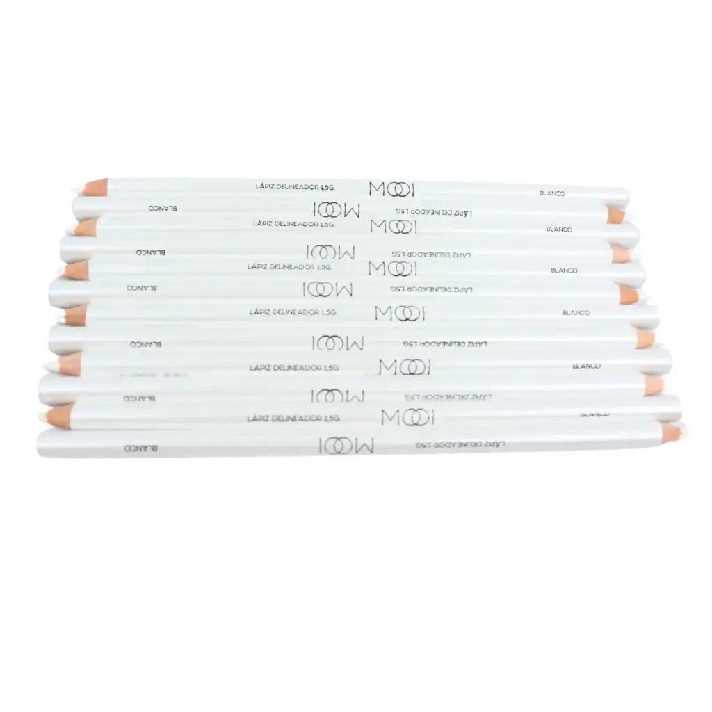 Delineador de madera blanco (12 piezas)