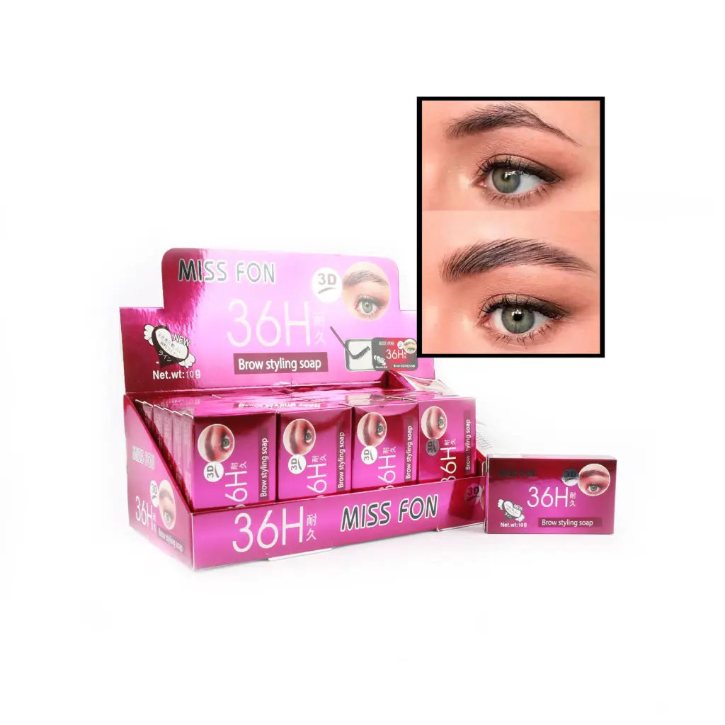 Jabón transparente para cejas (24 piezas)