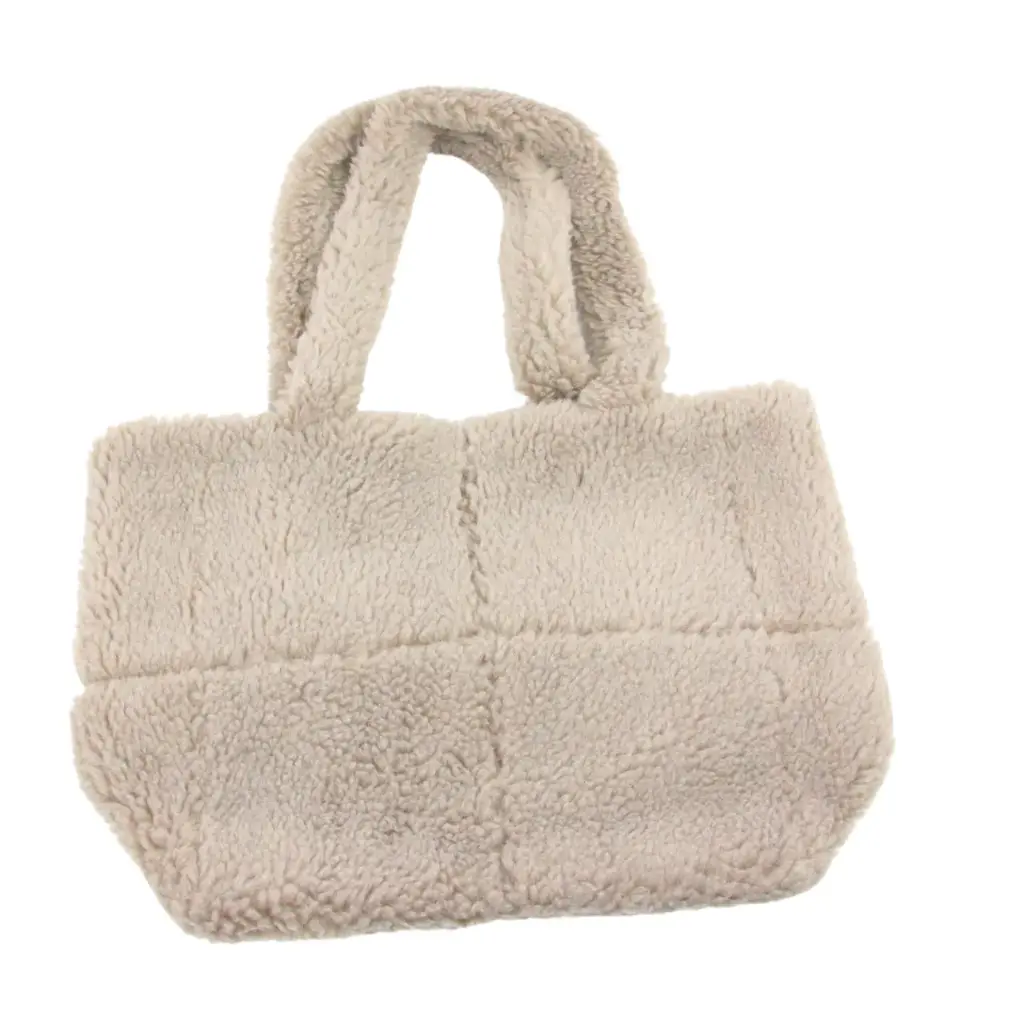 [88816-GRIS] Bolsa de peluche color gris con acabado suave (1 pieza)