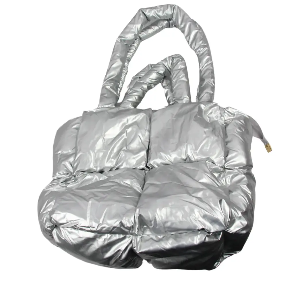 [BMB-PLATA] Bolsa metálica plata, resistente y moderna (1 pieza)