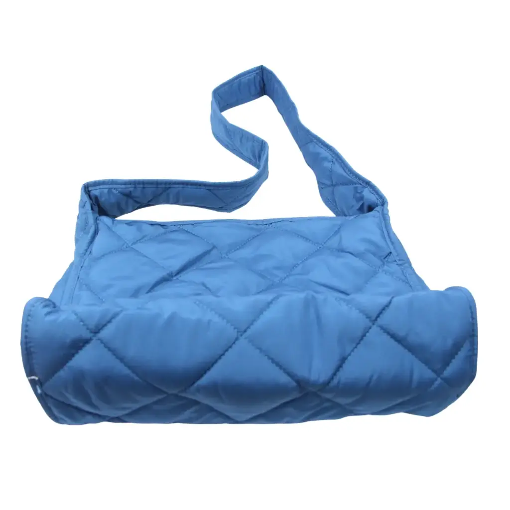 [CY8077-AZUL] Bolsa de mano acolchada color azul, compacta (1 pieza)