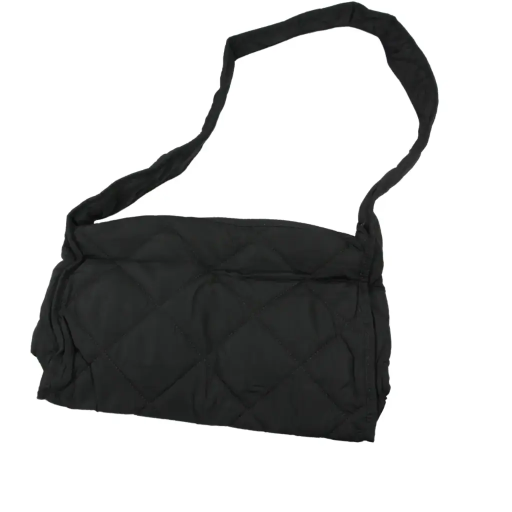 [CY8077-NEGRO] Bolsa de mano acolchada negra, resistente y chic (1 pieza)