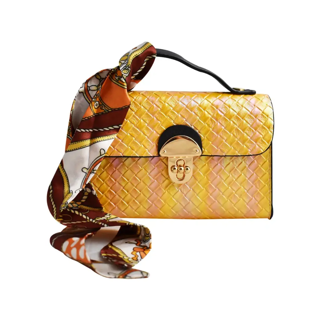 [MMS-BAG-1] Bolsa de mano con cadena metálica, estilo moderno (1 pieza)