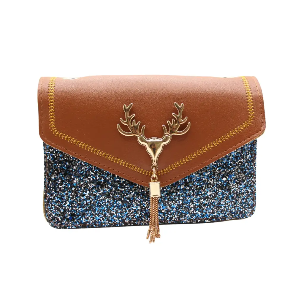Bolsa de mano con diseño de venado estilizado (1 pieza)