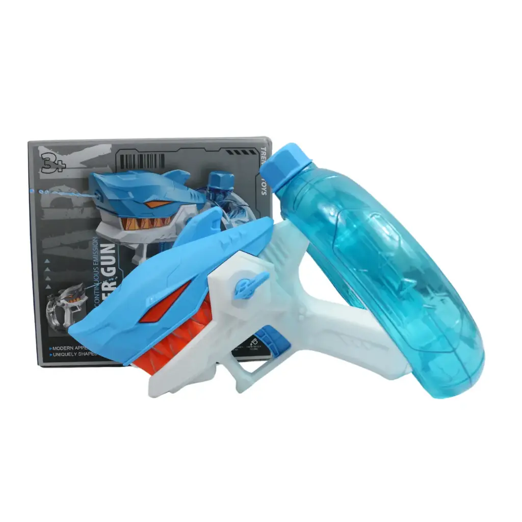 Pistola de agua con diseño divertido de tiburón (1 pieza)