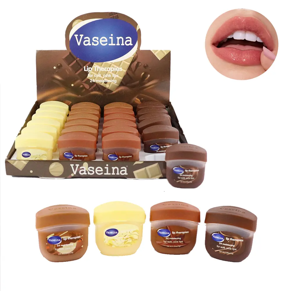 Bálsamo de vaselina con aroma a cookie cream (24 piezas)