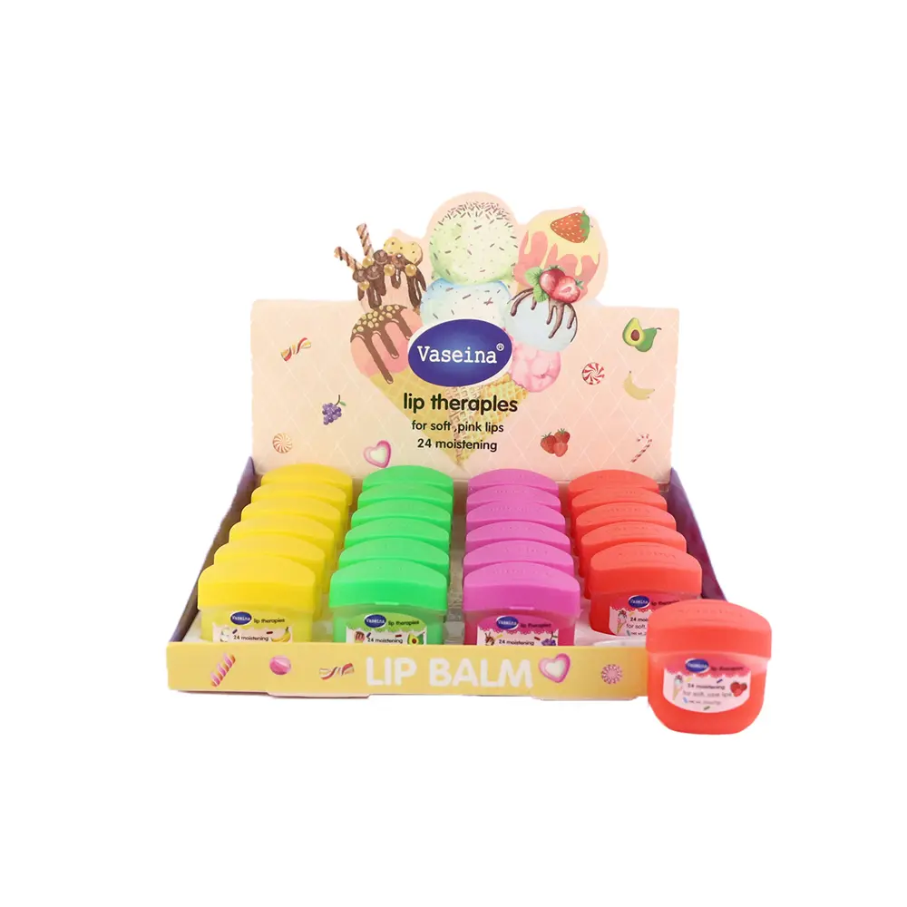 Bálsamo de vaselina con aroma ice cream (24 piezas)