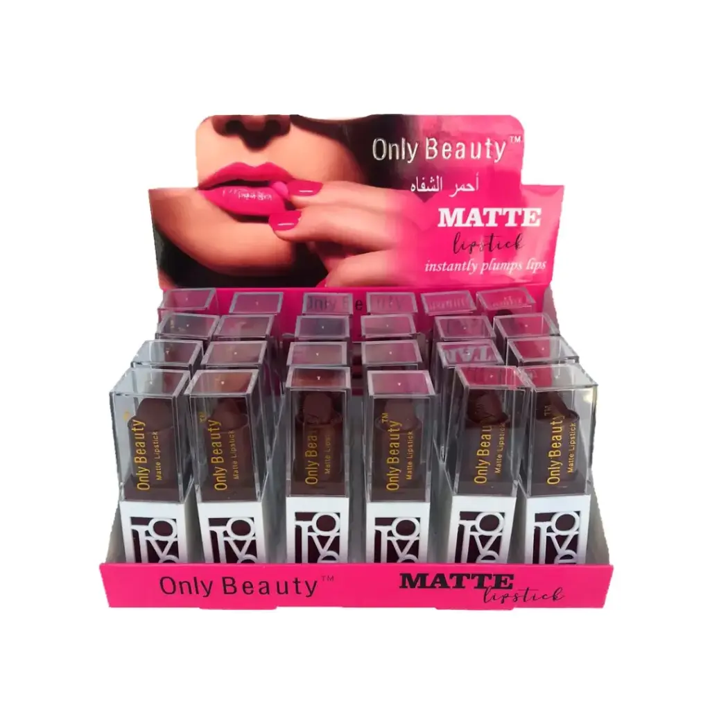 [OB-LS-02] Labiales en color vino con acabado matte (24 piezas)
