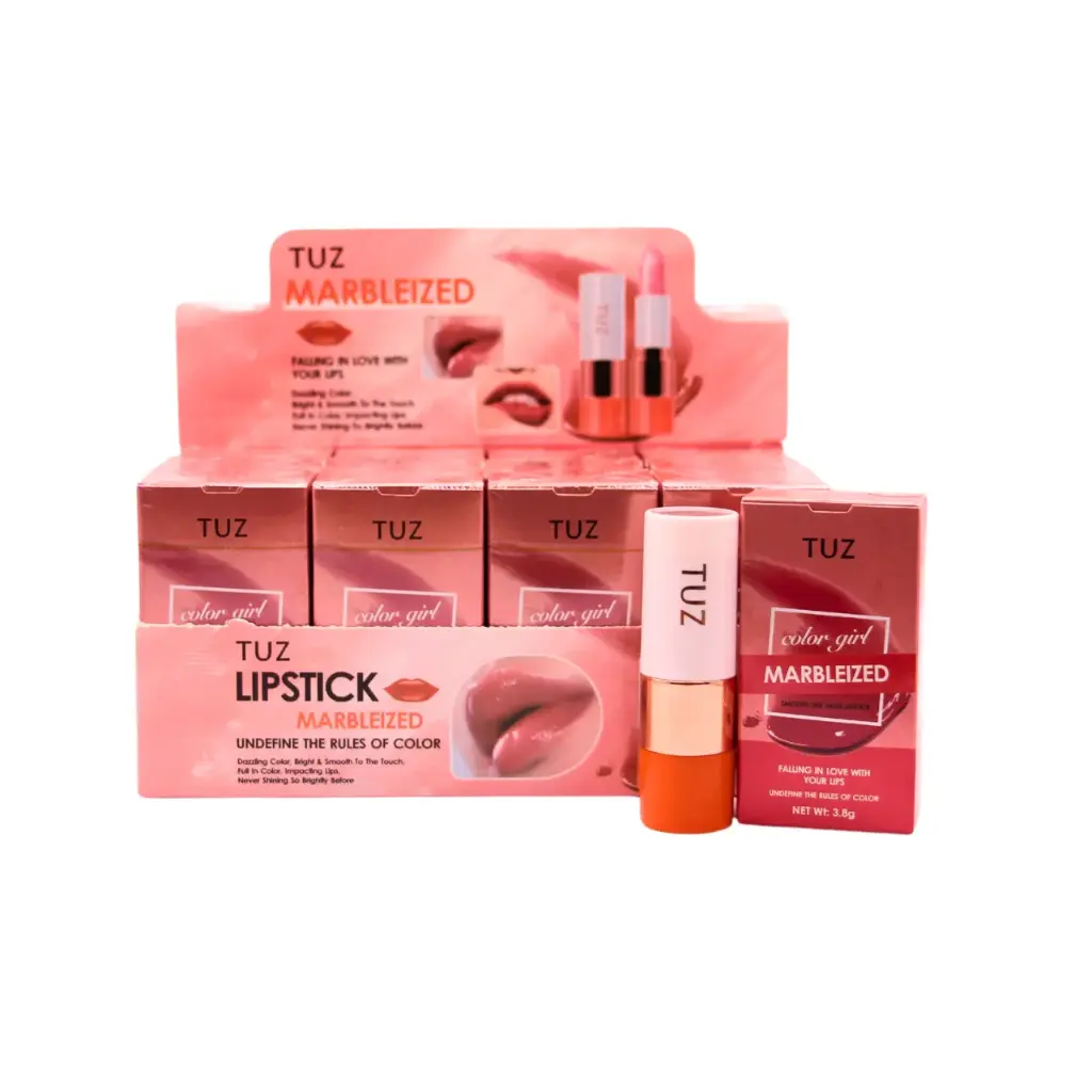 [TUZ-0759] Labial seda marmoleado con acabado suave (12 piezas)