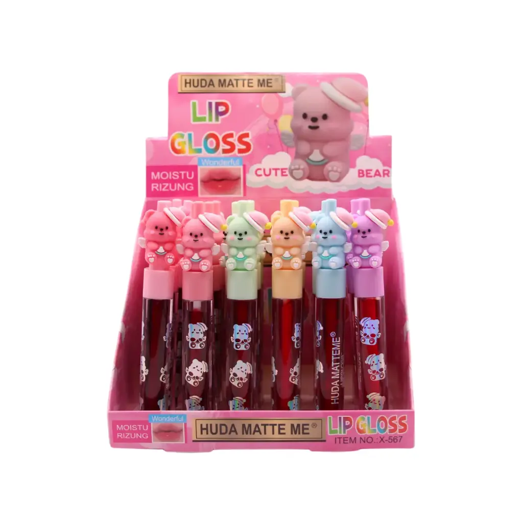 Tinta para labios diseño de oso (24 piezas)