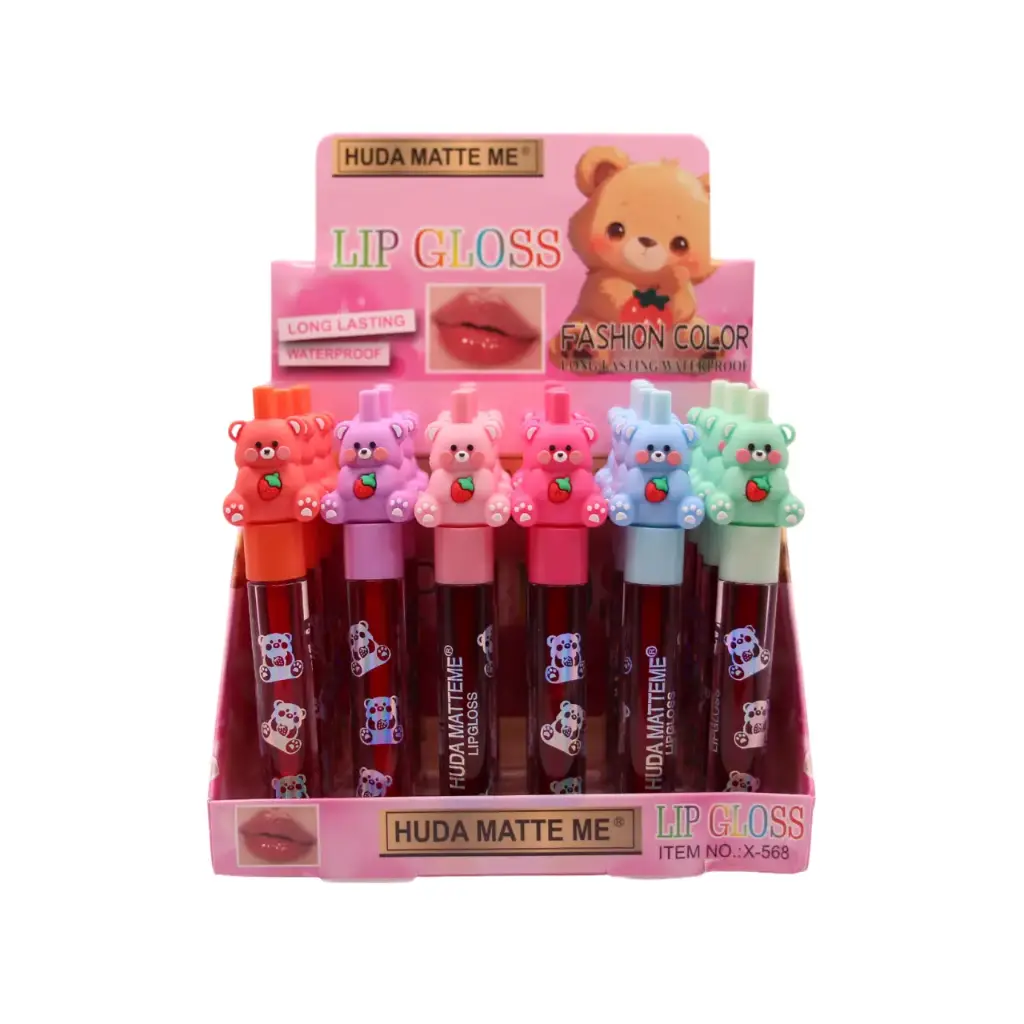 [X-568] Tinta para labios diseño de oso (24 piezas)