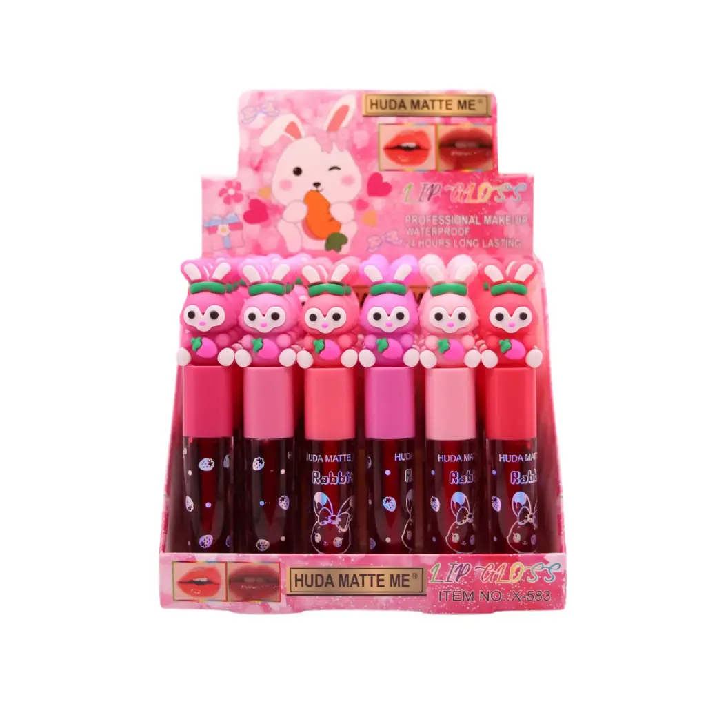 [X-583] Tinta para labios diseño de conejo (24 piezas)