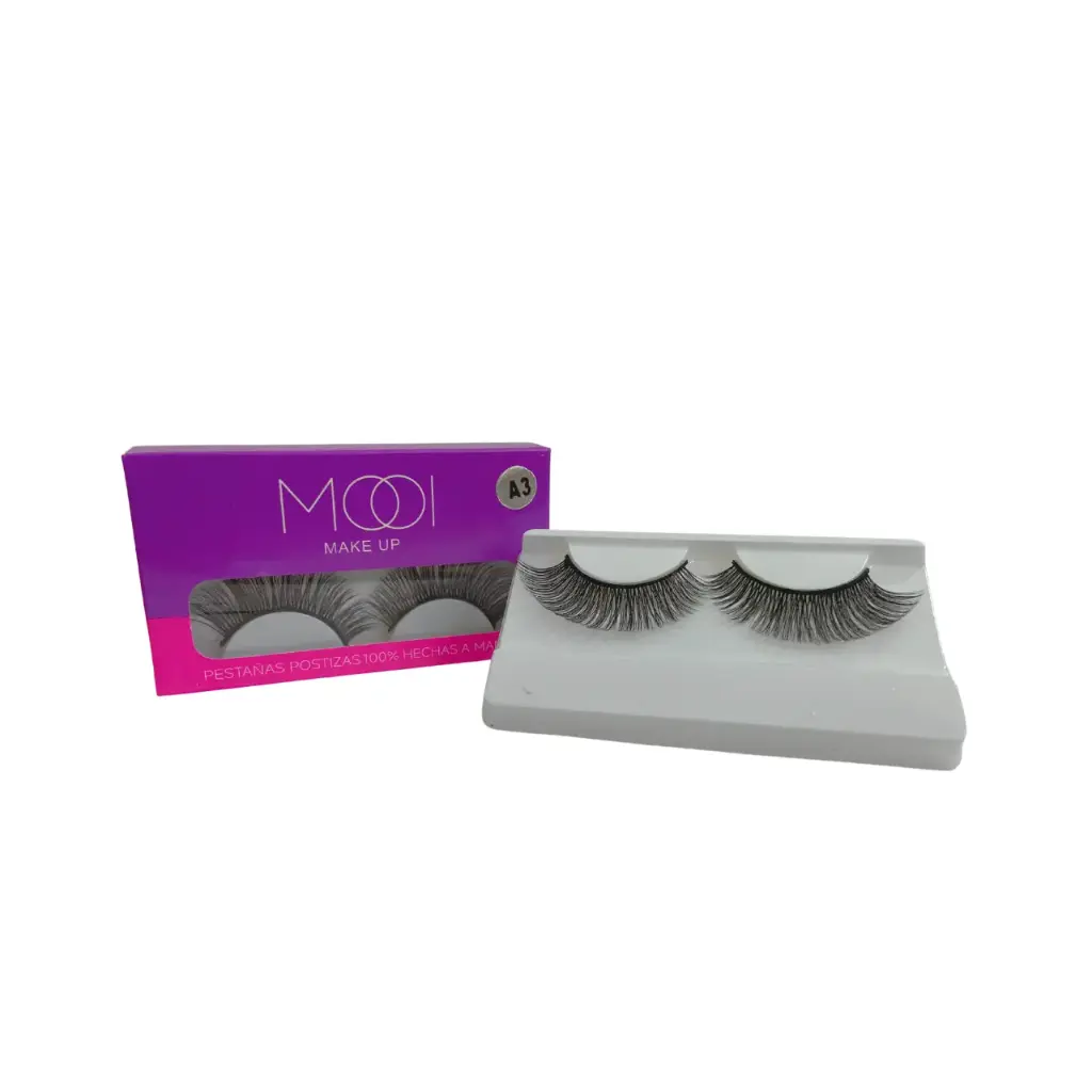 Pestañas 100% hechas a mano, volumen natural (12 piezas)