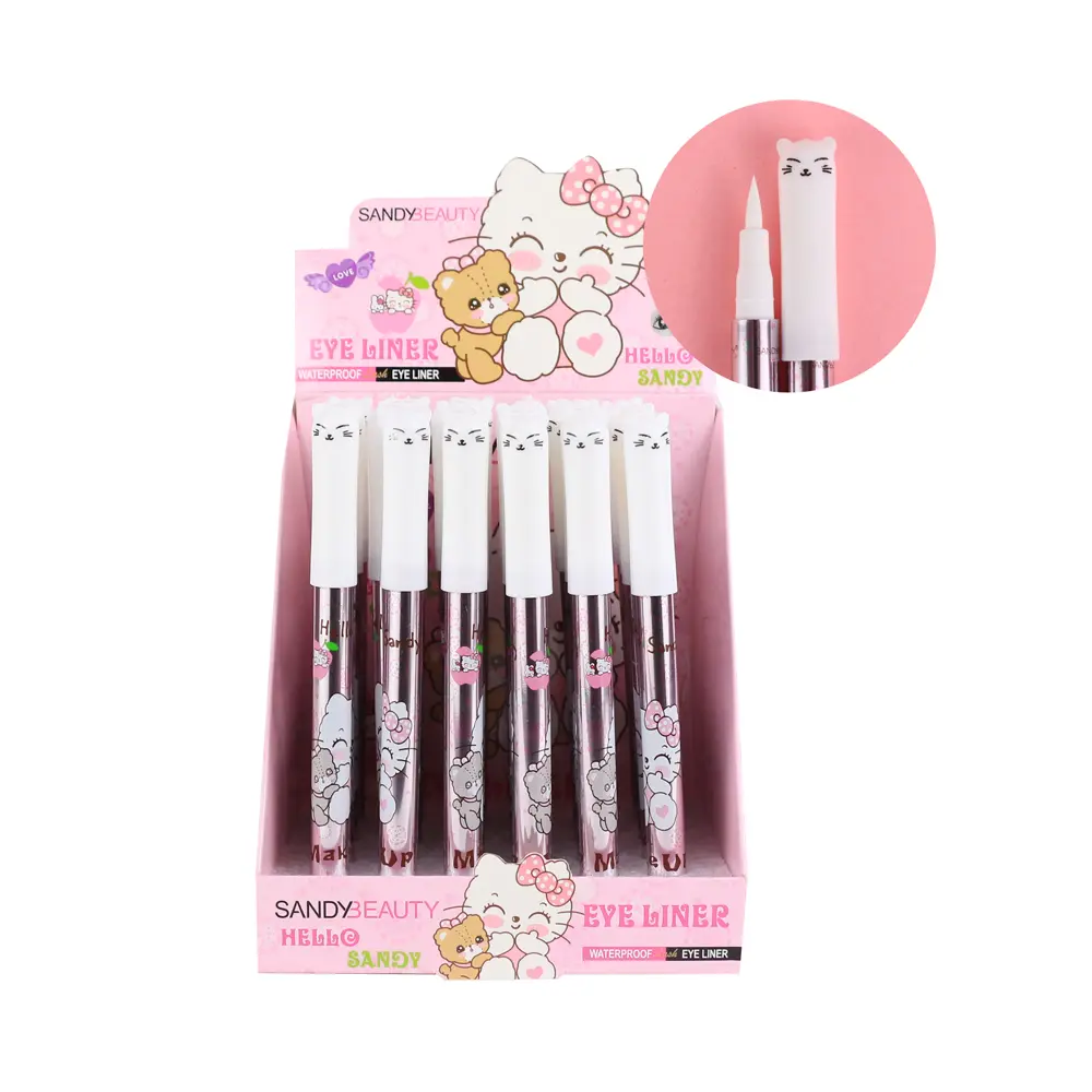 Delineador blanco en plumón (24 piezas)