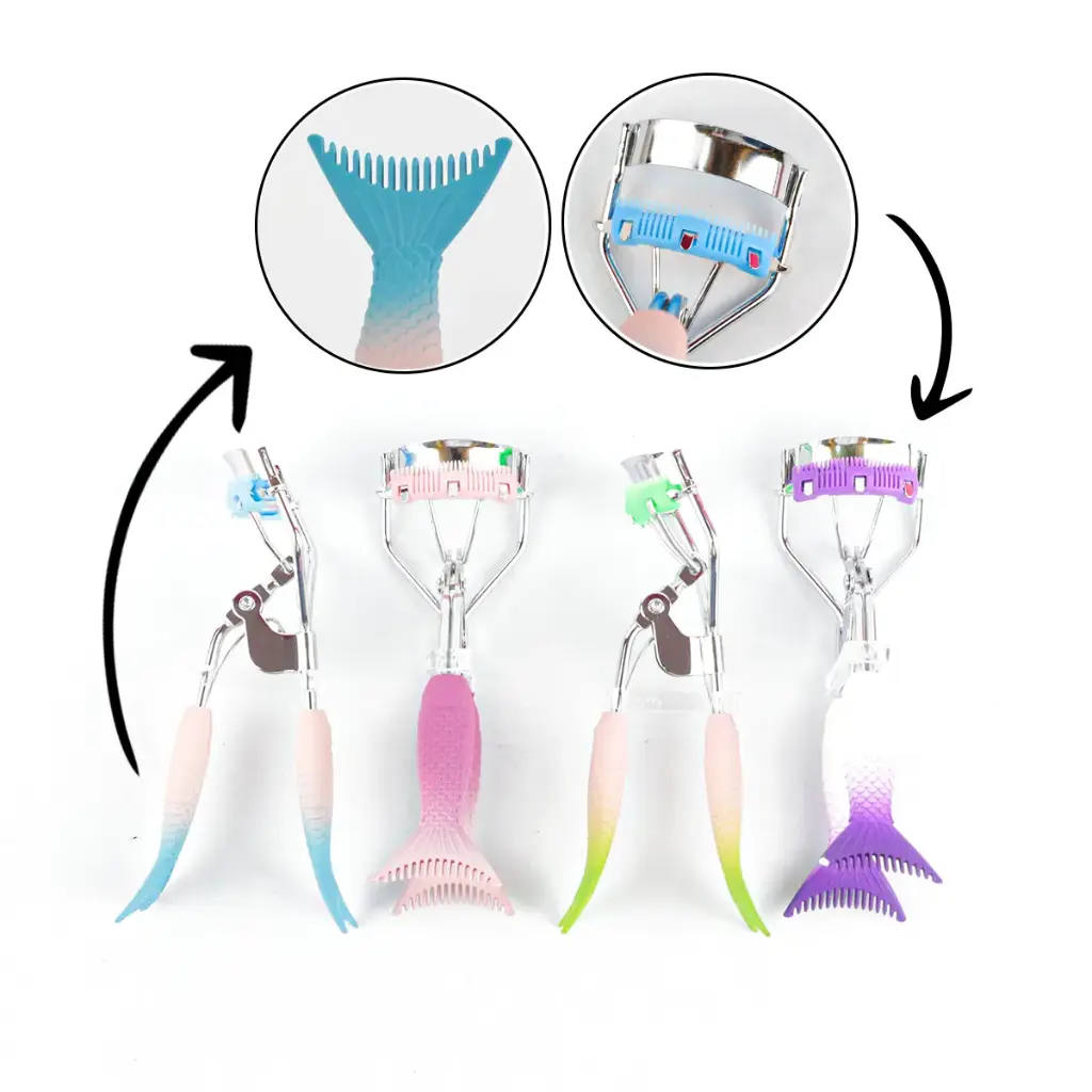 [PES-010] Enchinador con separador diseño sirena (12 piezas)