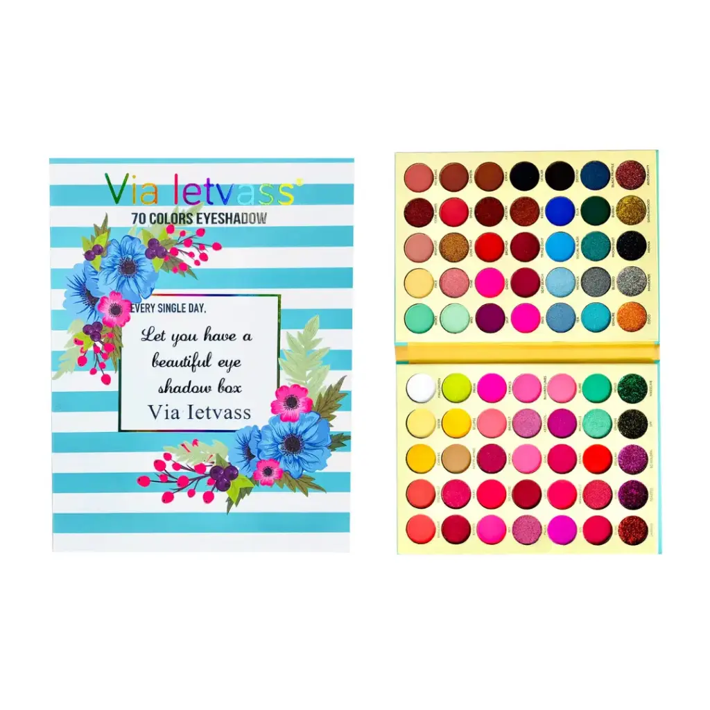 [VL-DOUBLE-BLUE-70] Paleta de sombras con 70 tonos (1 pieza)