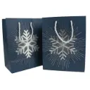 Bolsa de regalo con diseño navideño alegre 18x23x10cm (12 piezas)