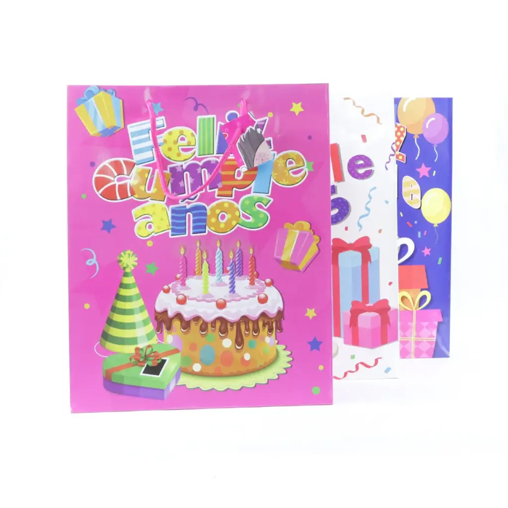 Bolsa de regalo temática para cumpleaños (12 piezas)