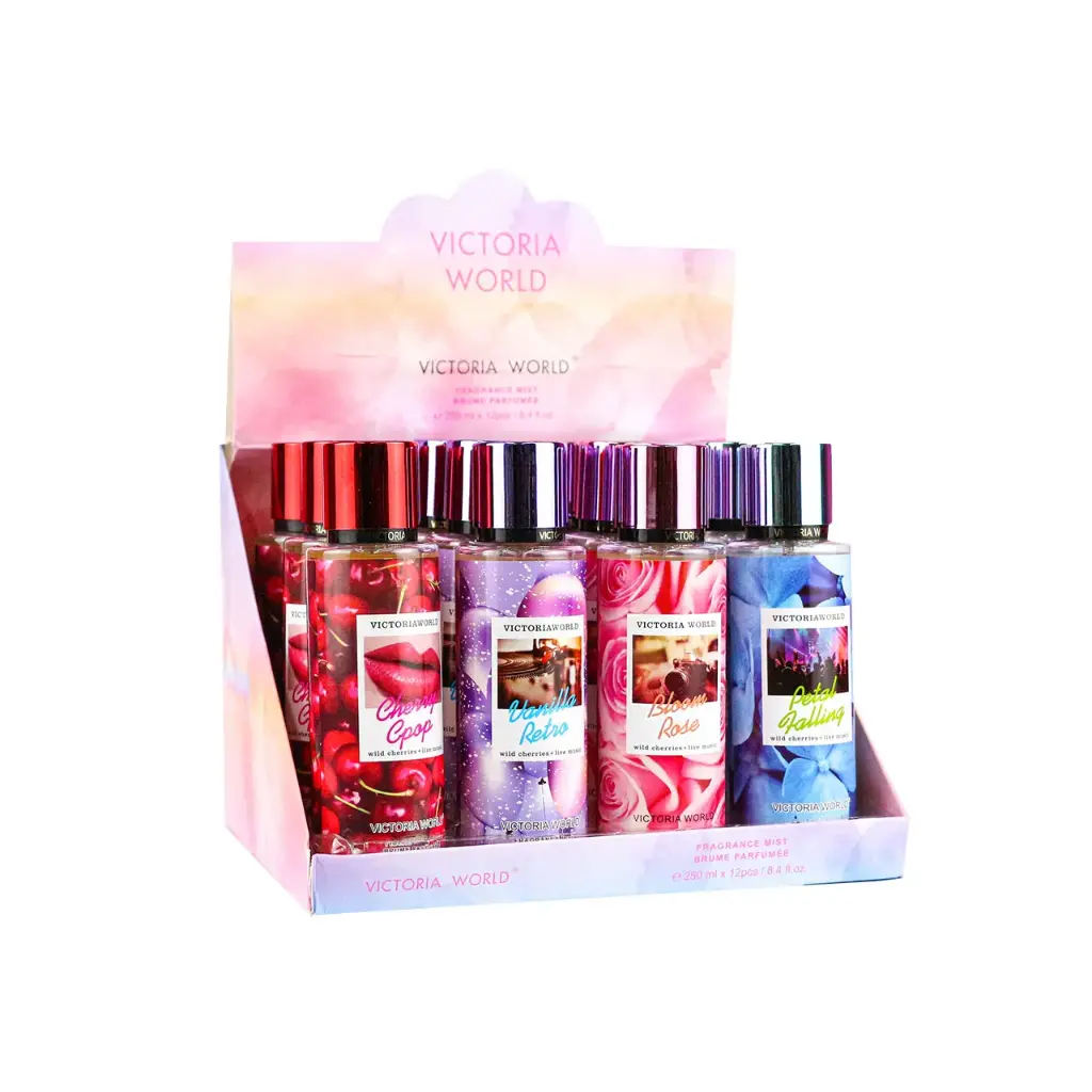 [VW-10] Perfume de 250 ml, aroma vibrante (12 piezas)