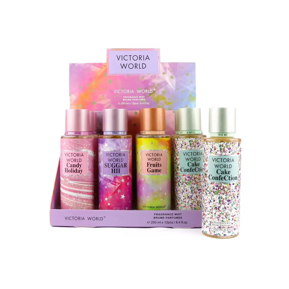 [VW-13] Perfume de 250 ml, notas florales (12 piezas)