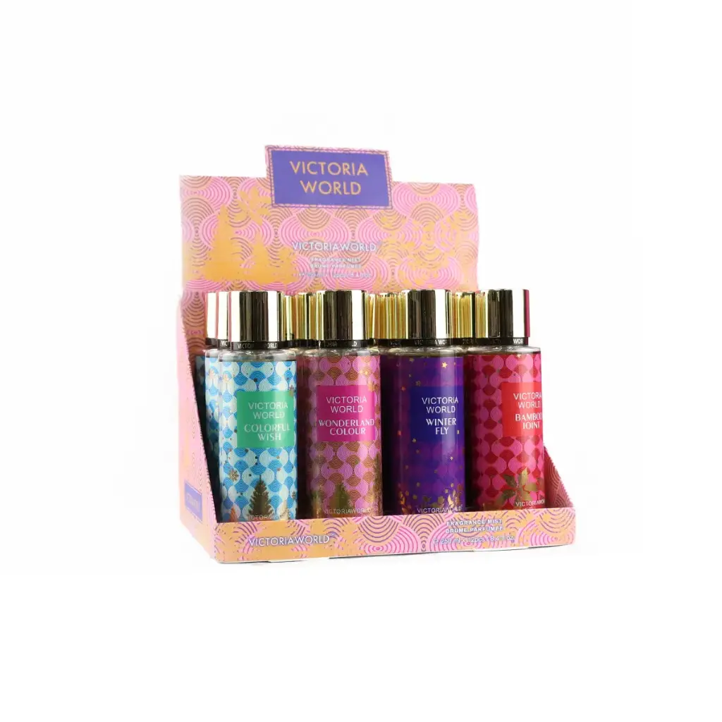 [VW-42] Perfume de 250 ml, fragancia floral duradera (12 piezas)