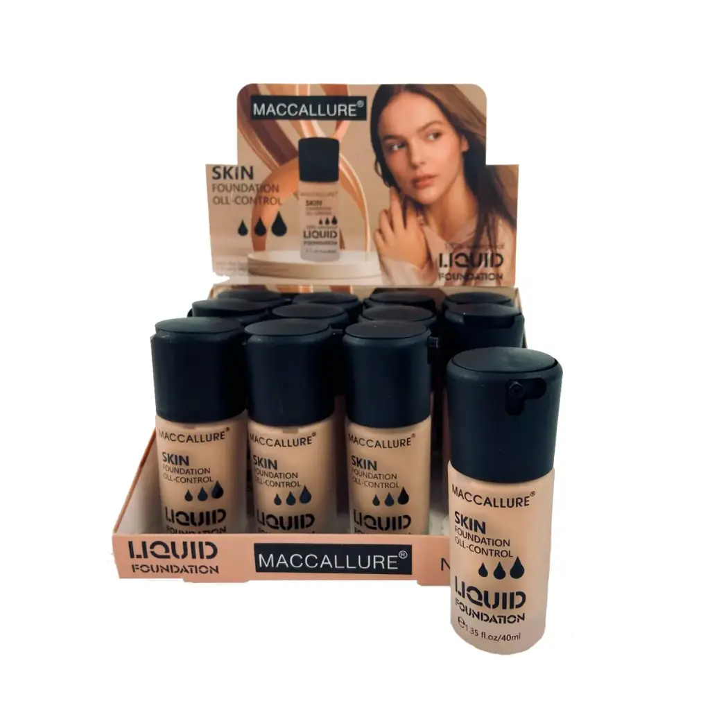 Base de maquillaje de alta cobertura duradera (12 piezas)