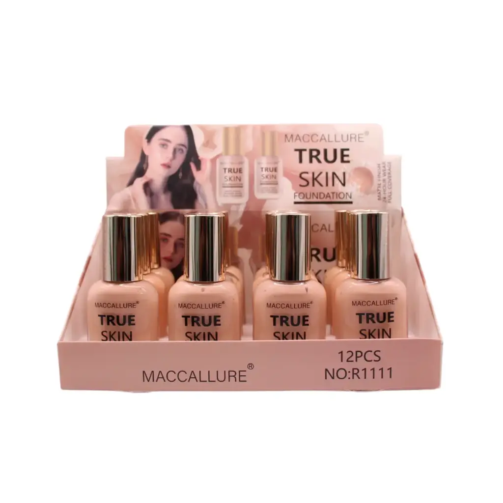 [R1111] Base tipo esmalte con acabado natural (12 piezas)