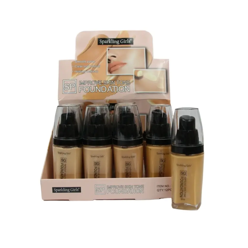 Base de maquillaje en polvo para acabado natural (12 piezas)