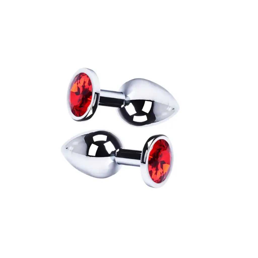 [SEX-05-M] Plug mediano de metal diseño diamante (1 pieza)