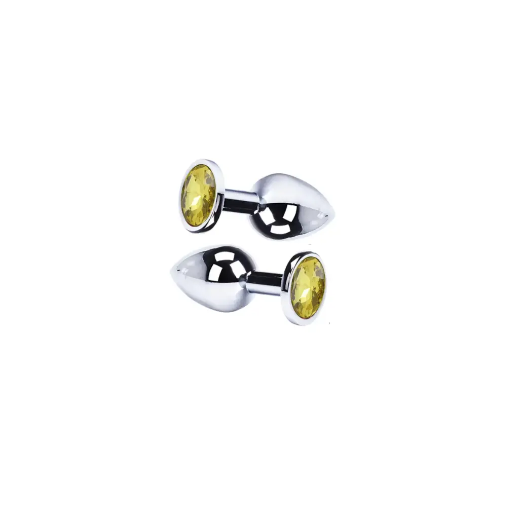 [SEX-05-S] Plug chico de metal diseño diamante (1 pieza)
