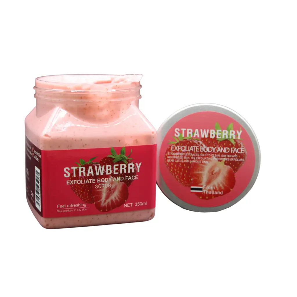 [223253] Exfoliante facial y corporal con aroma de fresa (3 piezas)