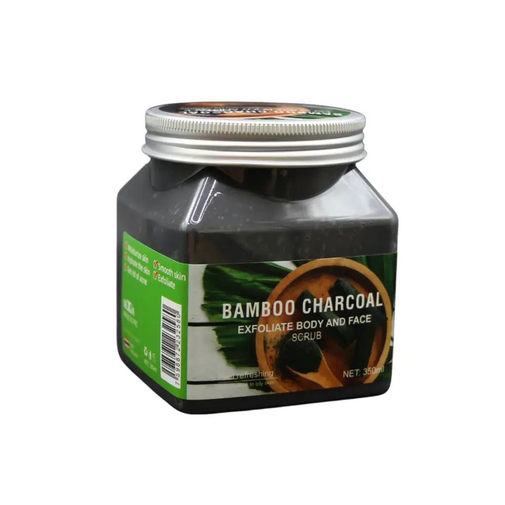 [223258] Exfoliante facial y corporal carbón de bambú (3 piezas)