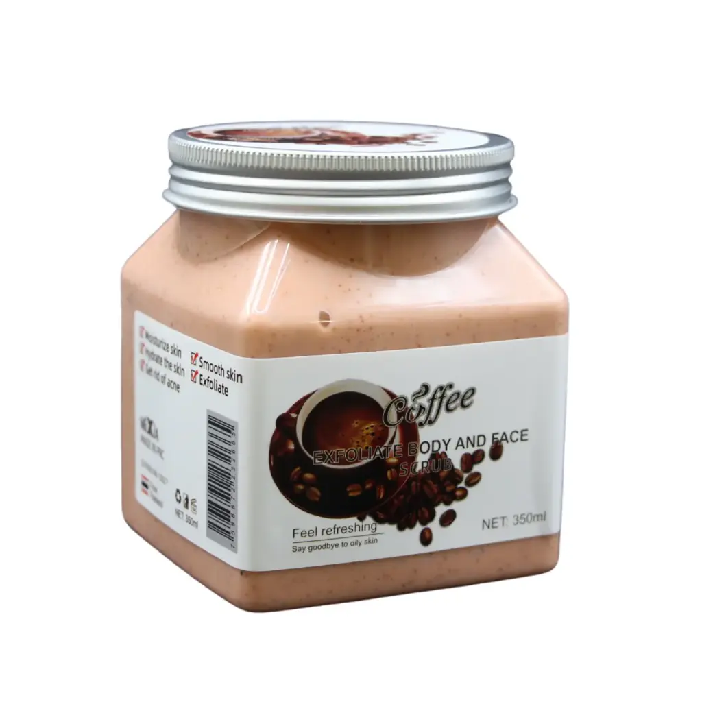 Exfoliante facial y corporal con aroma a café (3 piezas)