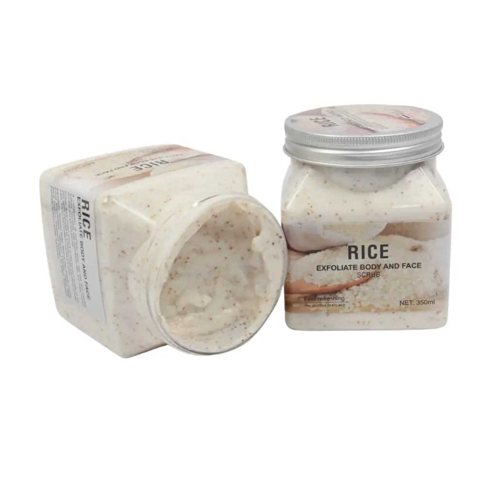 Exfoliante facial y corporal con extracto de arroz (3 piezas)
