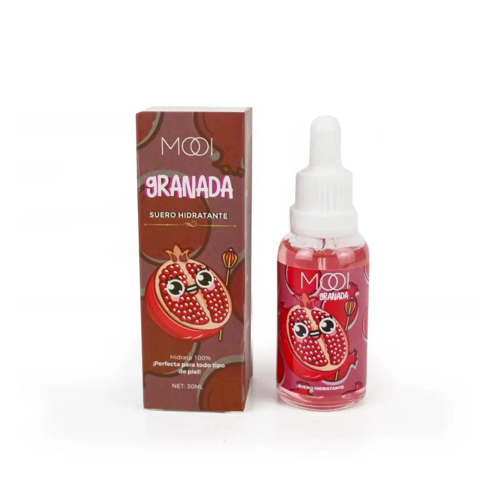 Suero facial antioxidante con granada (10 piezas)