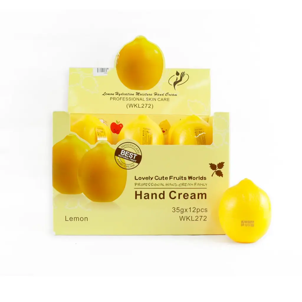 Crema hidratante para manos con aroma a limón (12 piezas)