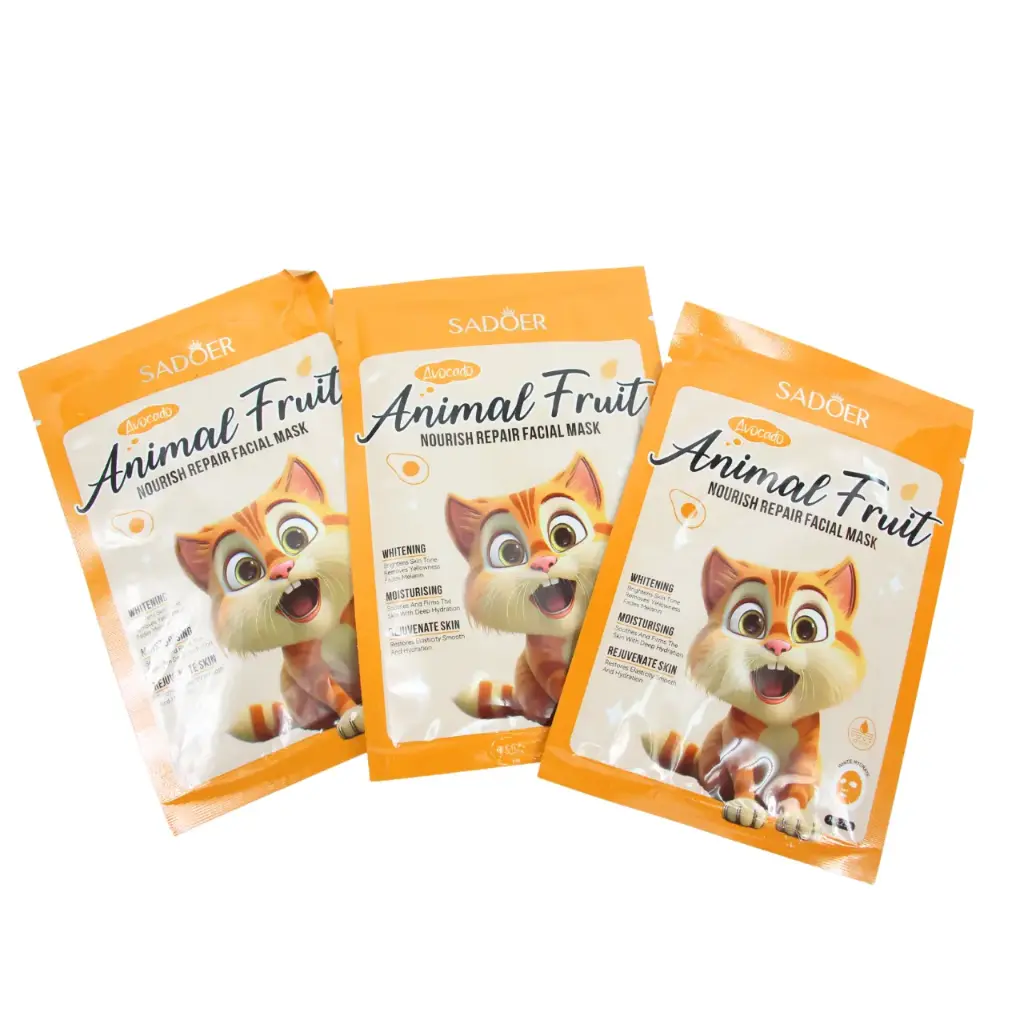 [FM-CAT] Mascarilla facial de tela con diseño de gato (90 piezas)