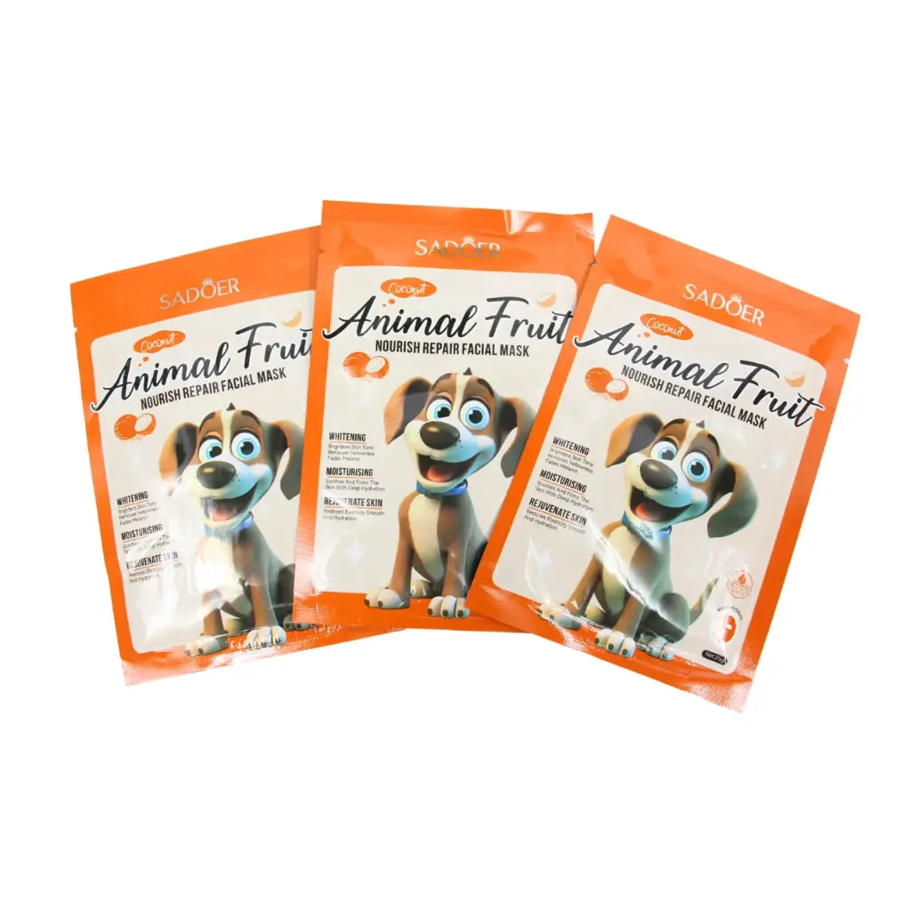 [FM-DOG] Mascarilla facial de tela con diseño de perro (90 piezas)